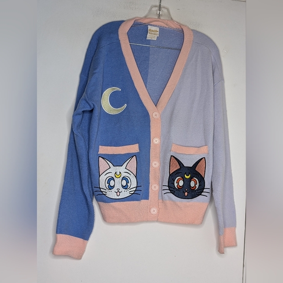 Sailor Moon Sweaters - Sailor Moon Cardigan Sweater XL
